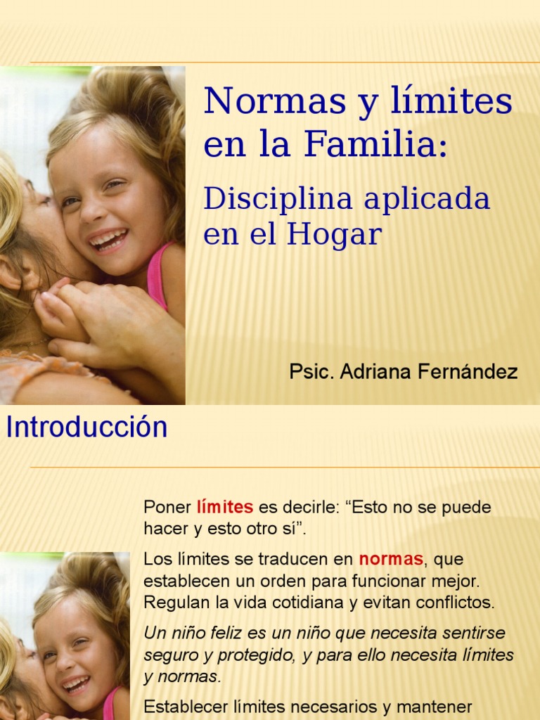 Límites y Normas en la Familia | PDF | Familia | Comportamiento
