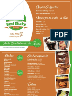 Best Shake Cardapio 210x297mm 4x4 Sem Verniz 4 Cantos Arredondados Atualizado