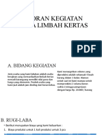 Laporan Kegiatan Usaha Limbah Kertas