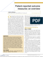 Patient-Reported Outcome Measures: An Overview: Keith A Meadows