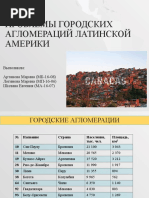 Проблемы городских агломераций