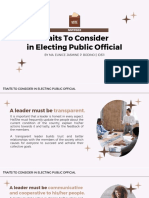 Traits To Consider in Electing Public Official: NSTP002