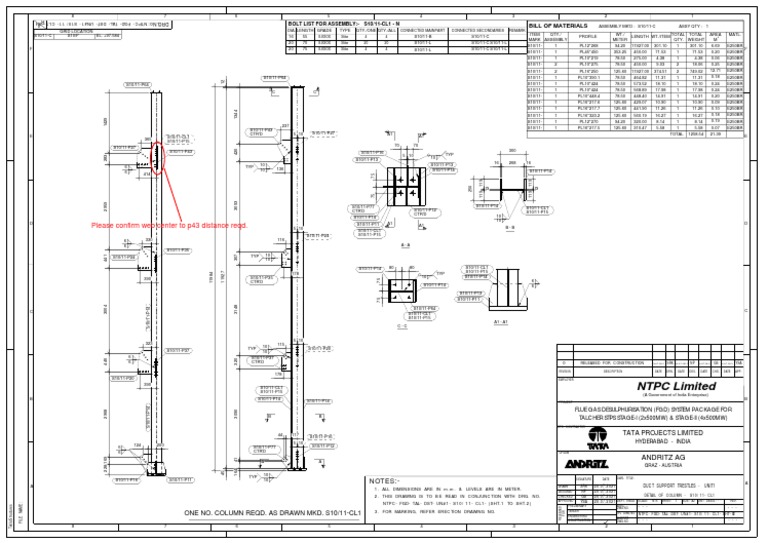 NTPC Limited: Please Confirm Web Center To p43 Distance Reqd | PDF