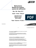 Markscheme Barème de Notation Esquema de Calificación