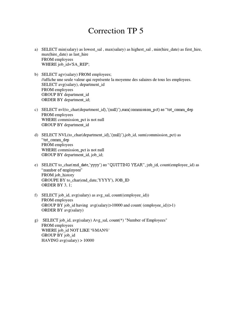 Correction TP5 | PDF