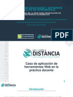 Caso de aplicaciones de herramientas Web en la práctica docente_David Hernández