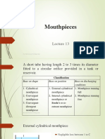 Mouthpieces: Prof. Talib Mansoor Civil Engg. Dept