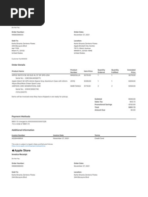 Invoice - Apple