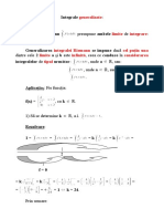 Integrale generalizate teorie si aplicatii rezolvate