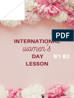 International DAY Lesson: Women's
