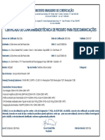 Certifica Do de Conform I Dade Tecnica