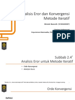 Subbab2-4 - Analisis Error Untuk Metode Iteratif