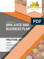 Mini Juice Bar Business Plan