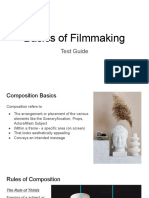 Basics of Filmmaking: Test Guide