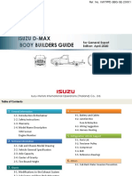 Body Builders Guide Isuzu D-Max: For General Export Edition: April-2020