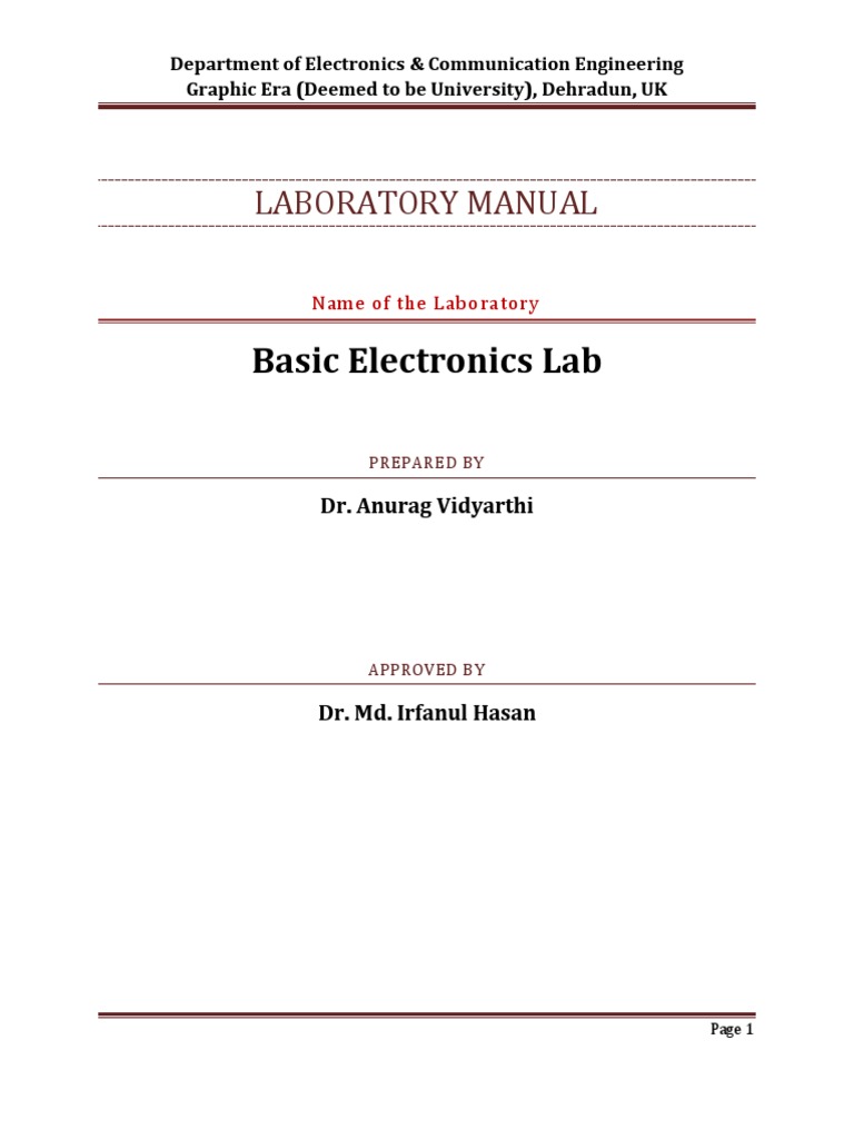Experiment 8 Study of Half Wave Rectifier Circuit With and Without ...