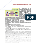 La Comunicación - Definición, e Importancia y Propósitos de La Comunicación