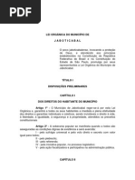 Lei Organica de Jaboticabal
