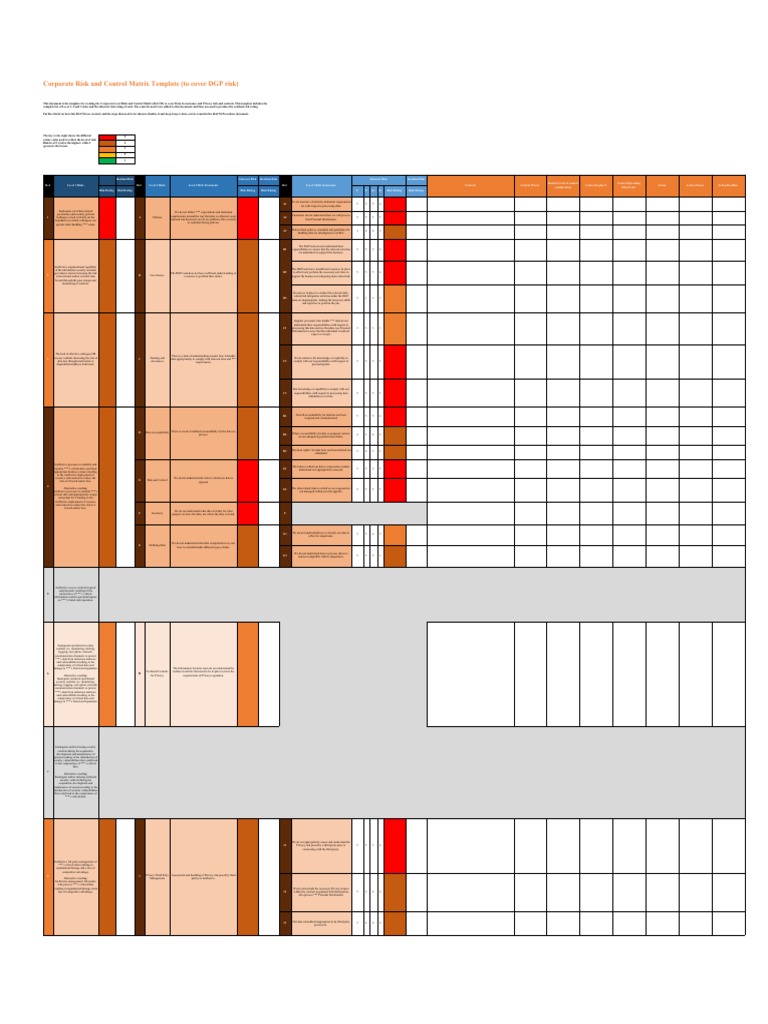 Retail Client - Risks and Risk Ratings Template | PDF | Malware
