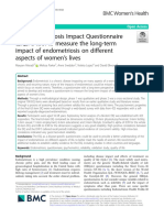 The Endometriosis Impact Questionnaire (EIQ) : A Tool To Measure The Long-Term Impact of Endometriosis On Different Aspects of Women 'S Lives