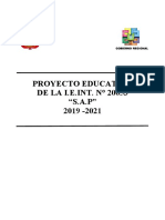 Proyecto Educativo IE San Agustín