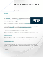 Email Plantilla Para Contactar