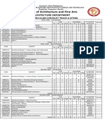 BS Arch Curriculum 2018 STEM