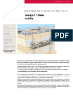 S180 Equipement de Travail en Hauteur Plate Forme Suspendue A Niveau Variable