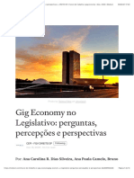 Medium - Gig Economy No Legislativo Perguntas, Percepções e Perspectivas