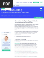 How Q To Use The Psychology of Color To Increase Website Conversions