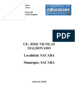 U.E. Jose Nicolas Maldonado - Cbba