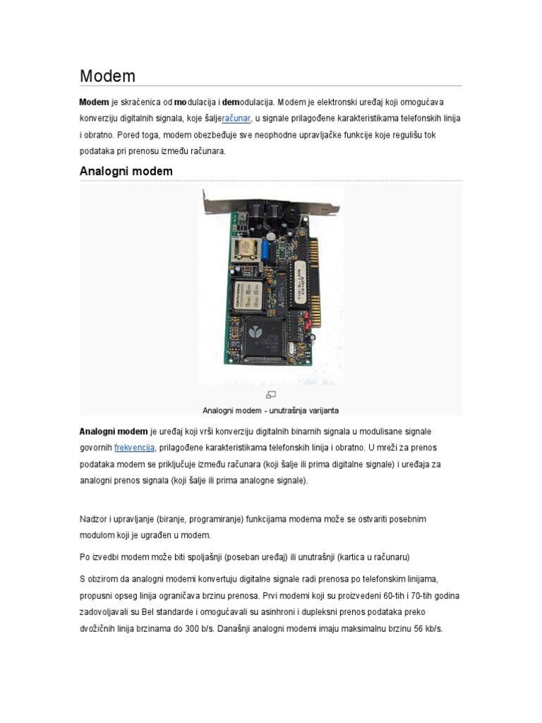 Modemi | PDF