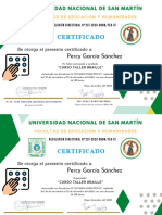 Certificado Percy