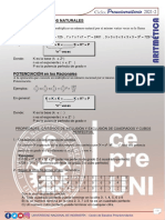 Potenciación y radicación de números naturales