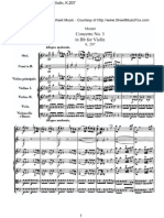 Concerto No.1 in BB For Violin, K.207