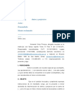 DEMANDA Daños y Perjuicios Lesiones en Riña