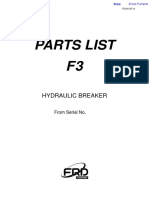 Parts List F3: Hydraulic Breaker