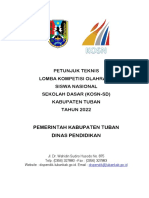 Juknis KOSN Kabupaten 2022