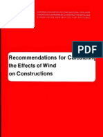 ECCS 052 - Recommendations For Calculating The Effect of Wind On Constructions