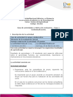 Guia de Actividades y Rúbrica de Evaluación - Fase 1 - Contextualización