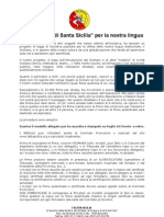 Una catena di Santa Sicilia  per la nostra lingua