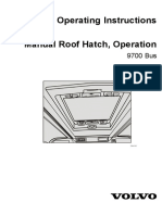 Operating Instructions Manual Roof Hatch, Operation