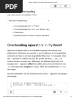 Operator Overloading - Learn Object-Oriented Programming in Python