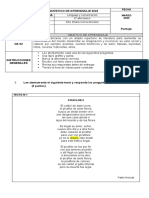 Diagnóstico de Lenguaje Sexto Básico.