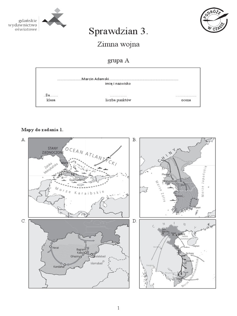 Historia Klasa 8 Gwo Sprawdziany Pdf