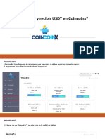 Cómo Enviar y Recibir USDT en Coincoinx