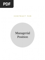 Contract: Managerial Position