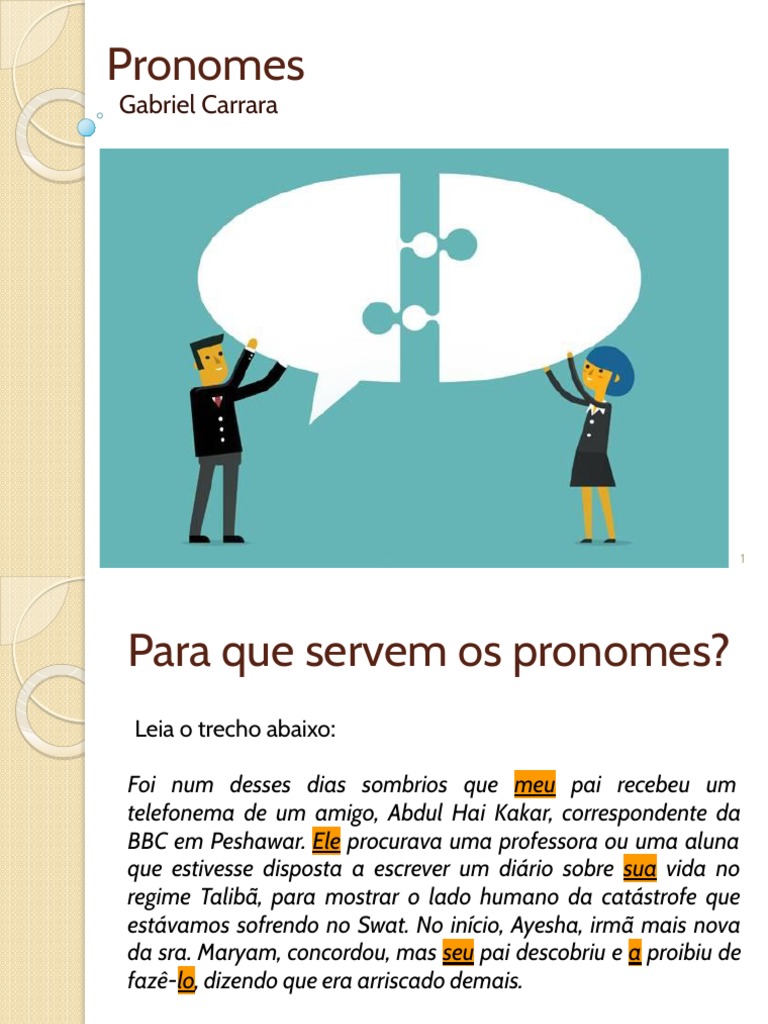 Pronome – O que é, função, tipos de pronome e erros comuns