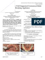 Tongue Cave A TAD Supported Customized Habit Breaking Appliance