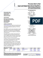 Precision Rail-to-Rail Input and Output Operational Amplifiers OP184/OP284/OP484